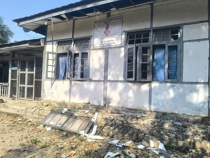 အာဏာသိမ်းစစ်တပ်က ဆေးရုံဆေးခန်းတွေကို လေကြောင်းတိုက်ခိုက်မှုတွေ ဆက်တိုက်လုပ်နေ 